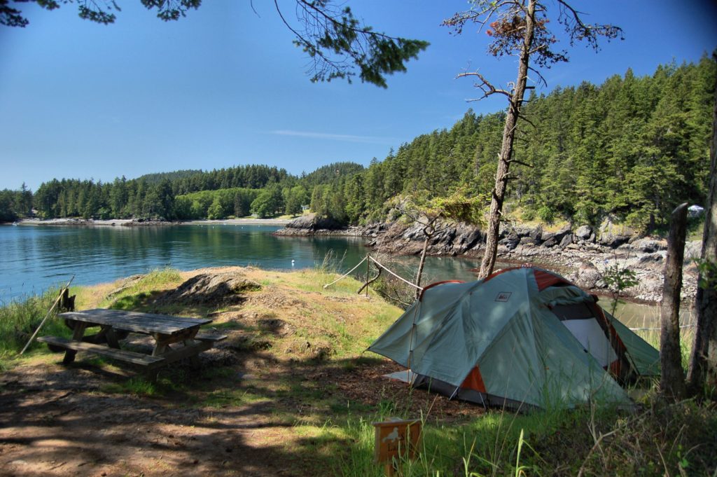 Waterfront campsite Seal Landing